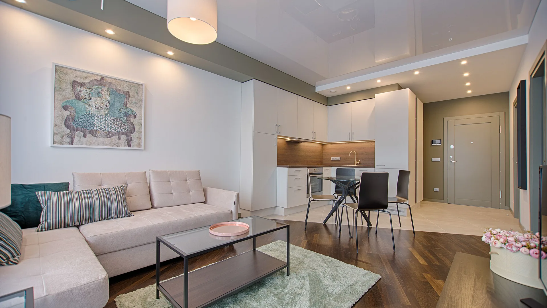 Bright living room in a modern home